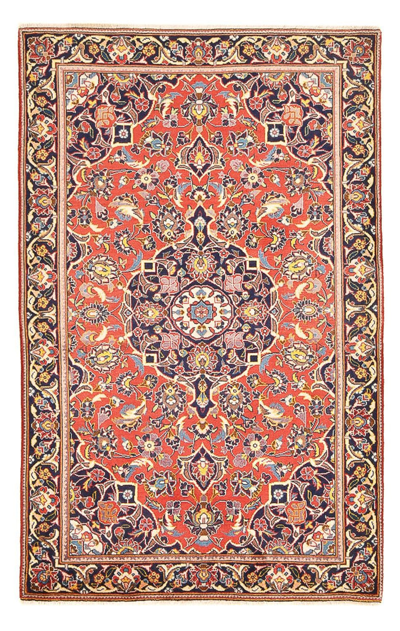 Alfombra persa - Keshan - 163 x 101 cm - rojo claro