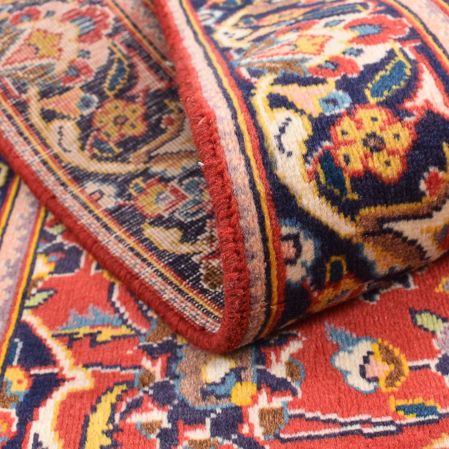 Alfombra persa - Keshan - 163 x 101 cm - rojo claro