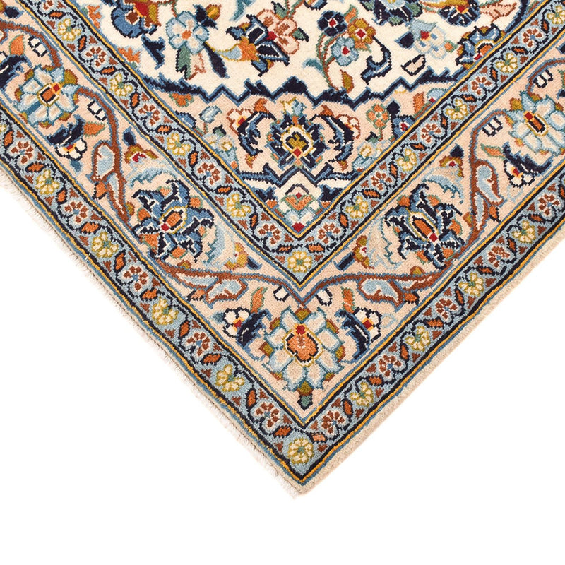 Alfombra persa - Keshan - 141 x 96 cm - beige claro