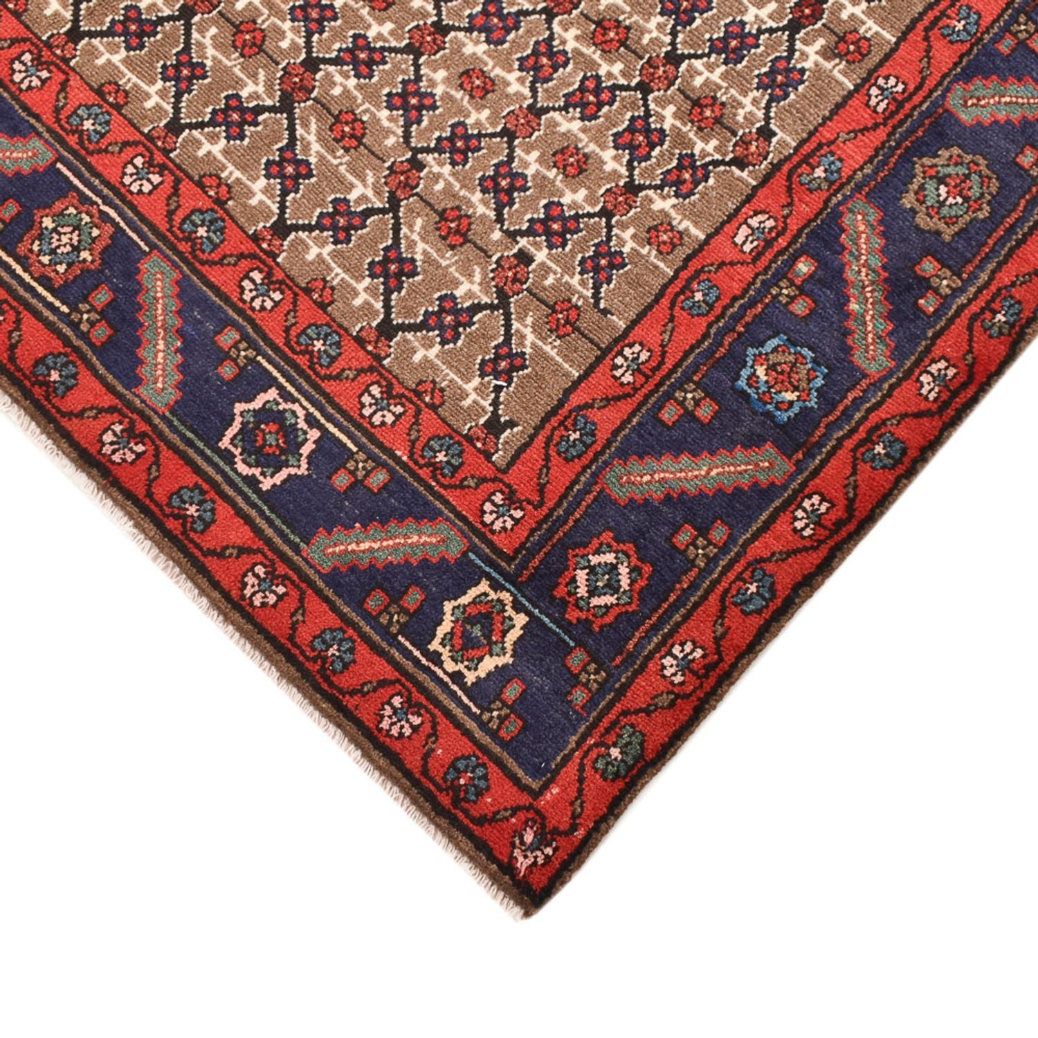 Alfombra persa - Nómada - 268 x 148 cm - rojo claro