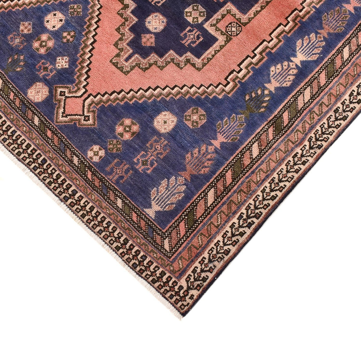 Alfombra persa - Nómada - 241 x 161 cm - rosa