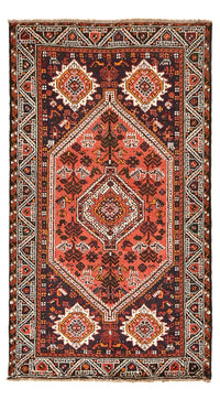 Alfombra persa - Nómada - 205 x 118 cm - rojo oscuro