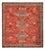Alfombra persa - Nómada cuadrado  - 184 x 165 cm - rojo