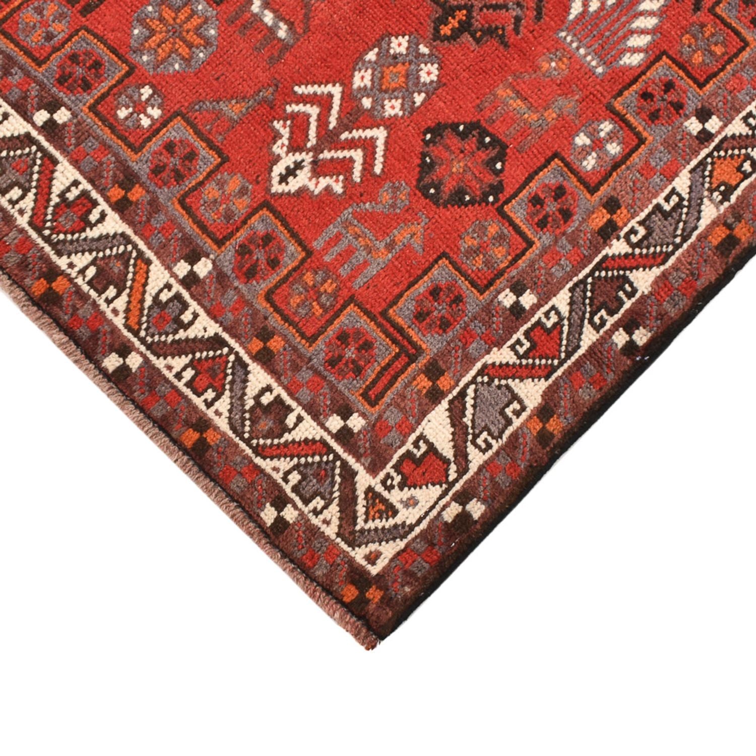 Alfombra persa - Nómada cuadrado  - 184 x 165 cm - rojo