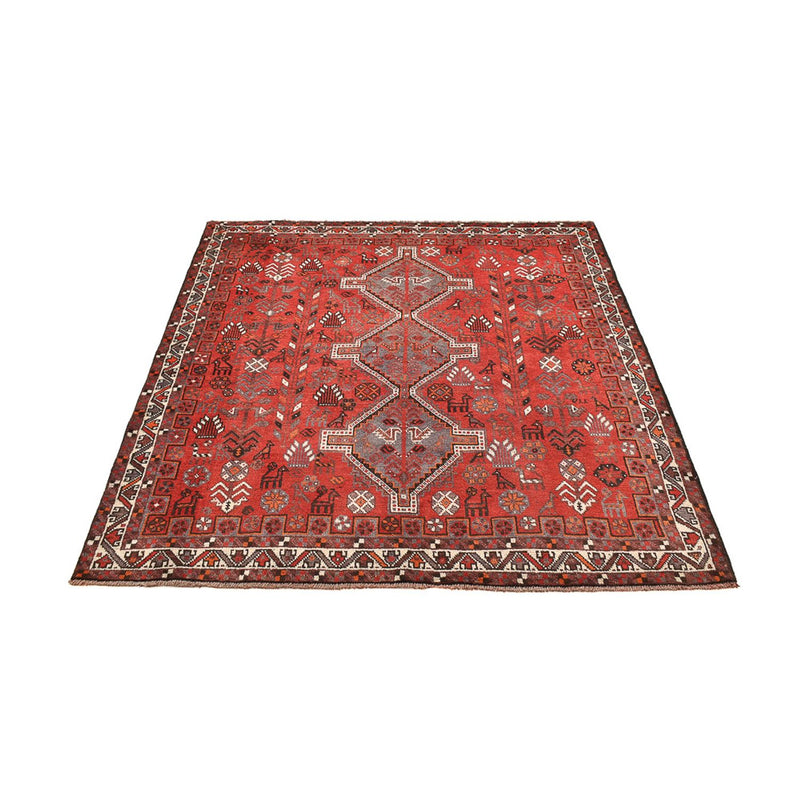 Alfombra persa - Nómada cuadrado  - 184 x 165 cm - rojo