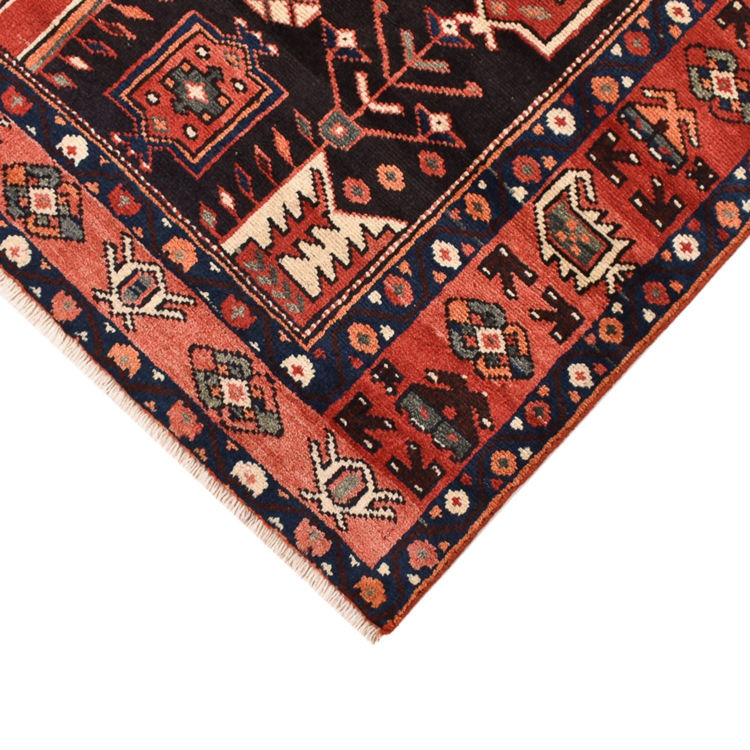 Alfombra persa - Nómada - 200 x 130 cm - rojo claro