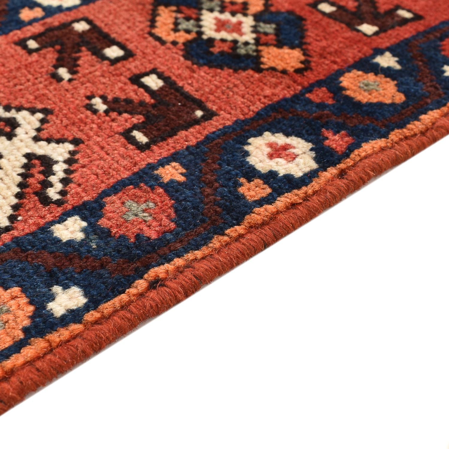 Alfombra persa - Nómada - 200 x 130 cm - rojo claro