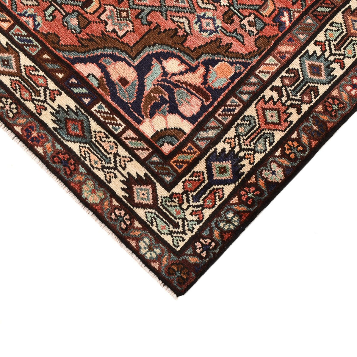 Alfombra persa - Nómada - 222 x 148 cm - rojo claro