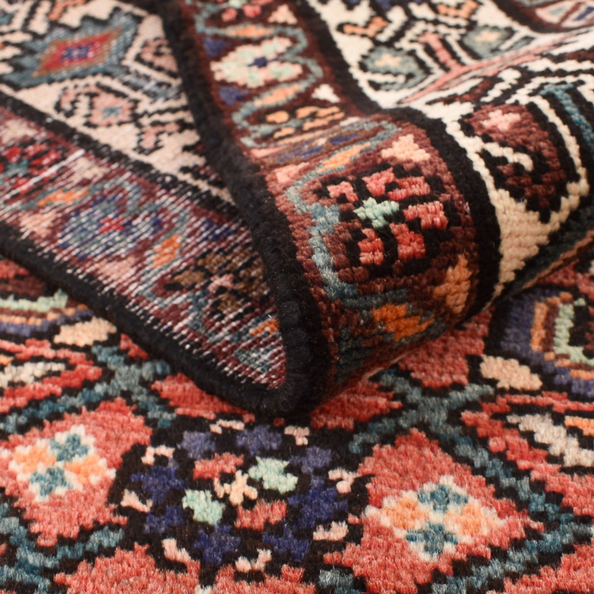 Alfombra persa - Nómada - 222 x 148 cm - rojo claro