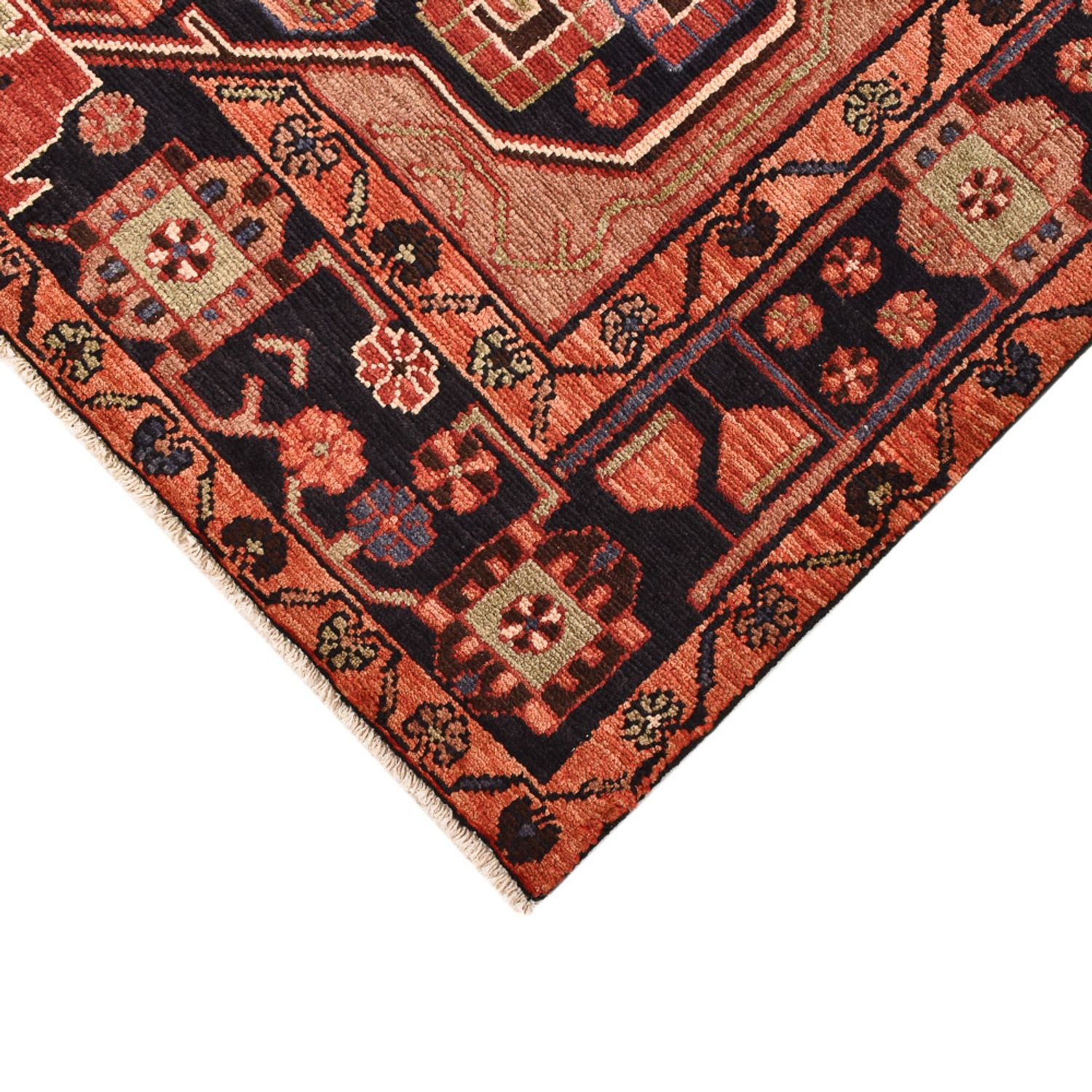 Alfombra persa - Nómada - 222 x 140 cm - rojo claro