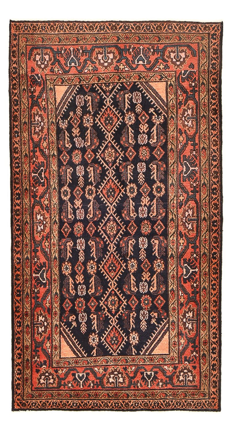 Alfombra de pasillo Alfombra persa - Nómada - 205 x 108 cm - azul oscuro