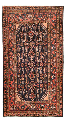 Alfombra de pasillo Alfombra persa - Nómada - 205 x 108 cm - azul oscuro