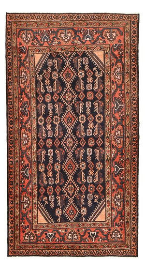 Alfombra de pasillo Alfombra persa - Nómada - 205 x 108 cm - azul oscuro