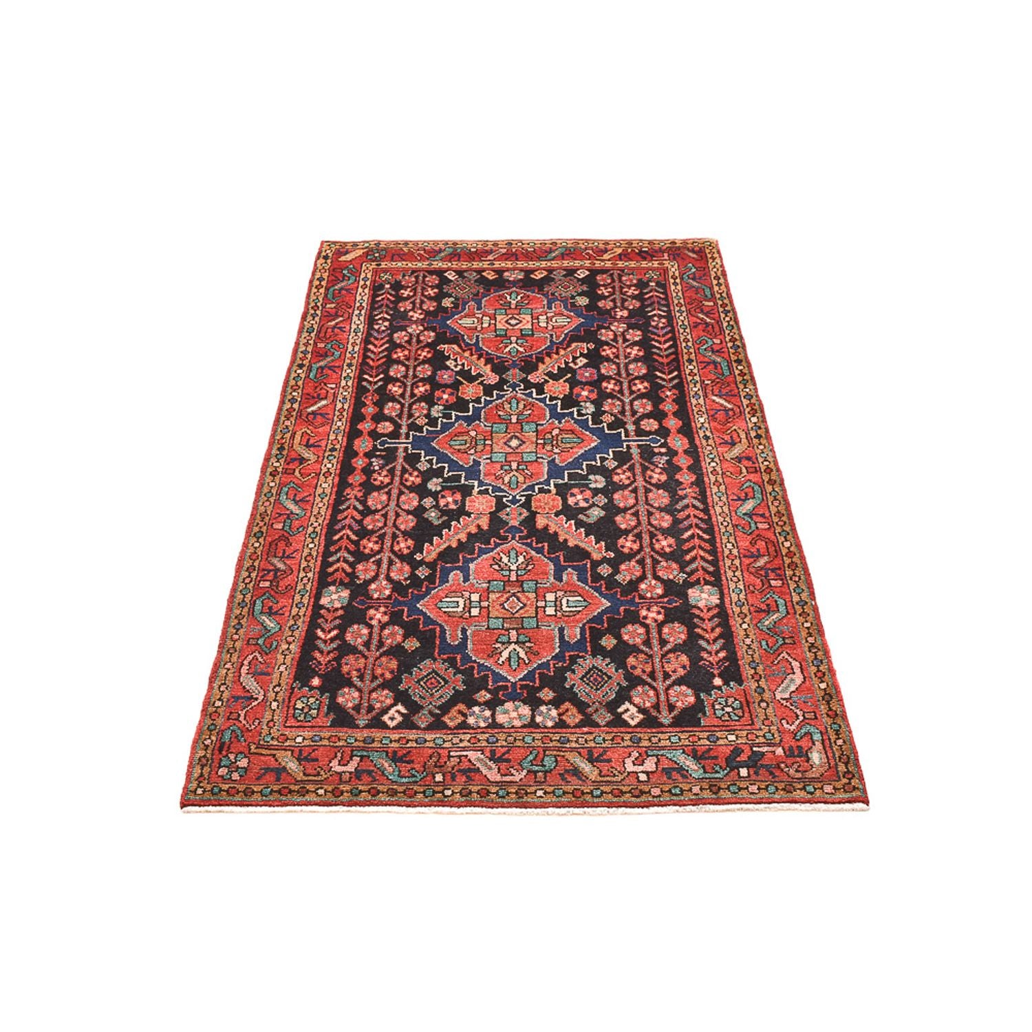 Alfombra de pasillo Alfombra persa - Nómada - 174 x 104 cm - azul oscuro