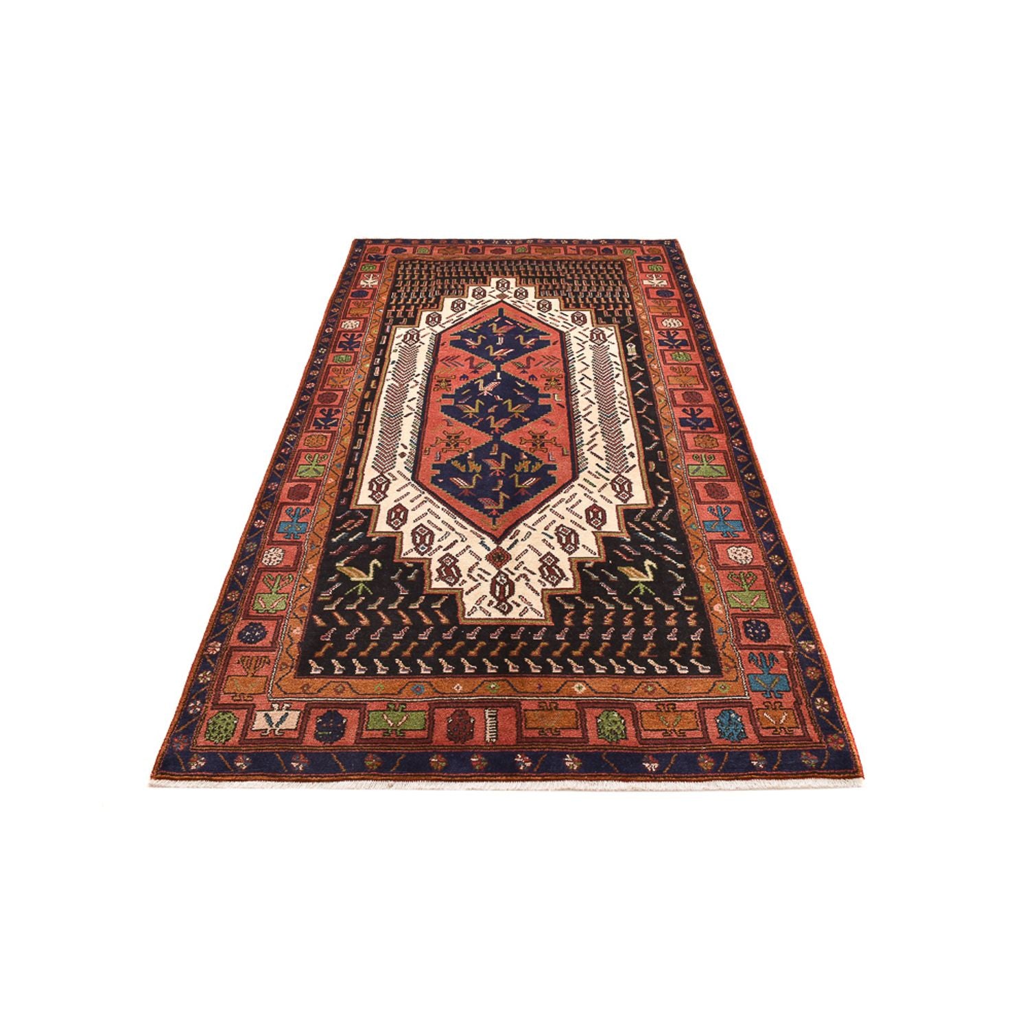Alfombra de pasillo Alfombra persa - Nómada - 283 x 147 cm - multicolor