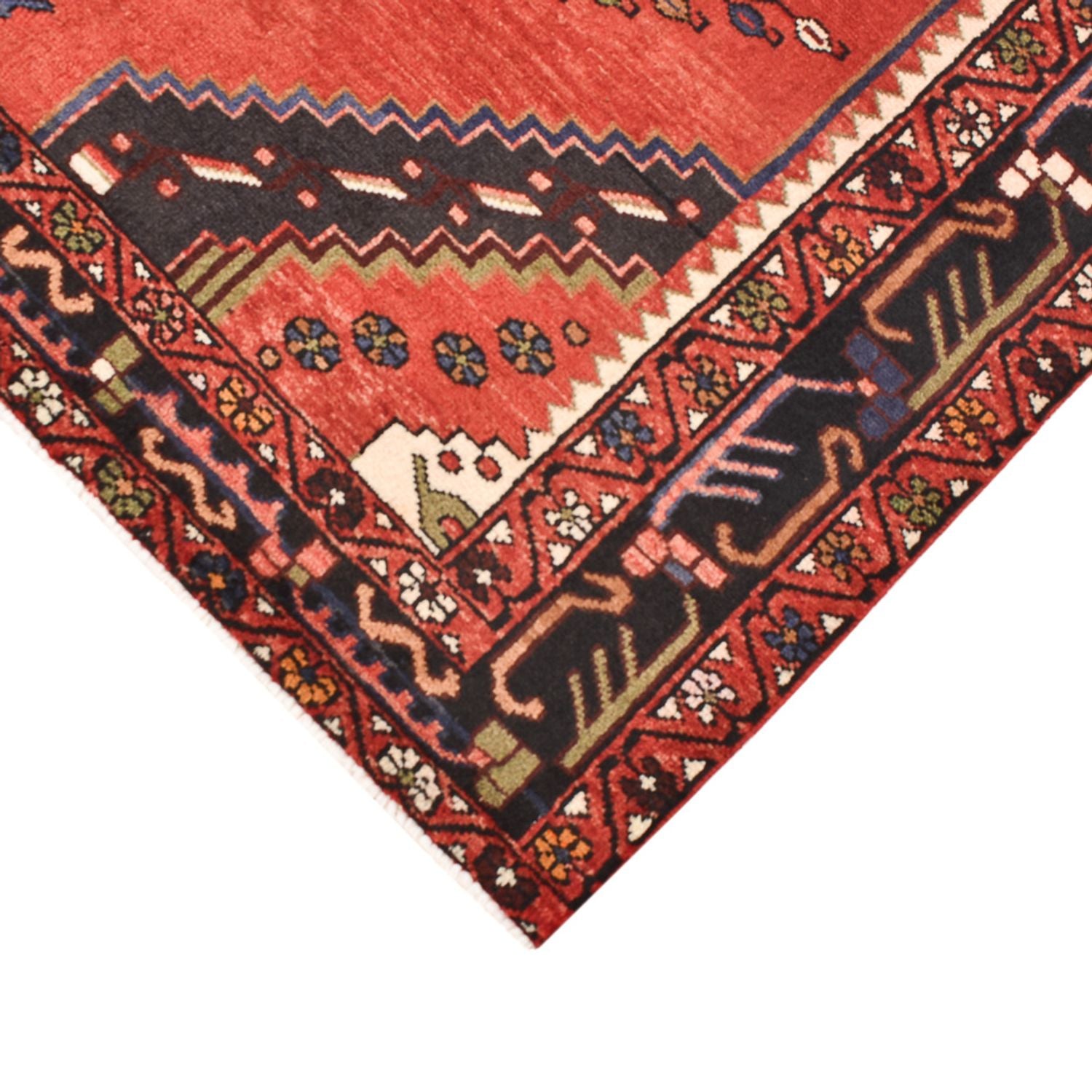 Alfombra persa - Nómada - 202 x 138 cm - rojo