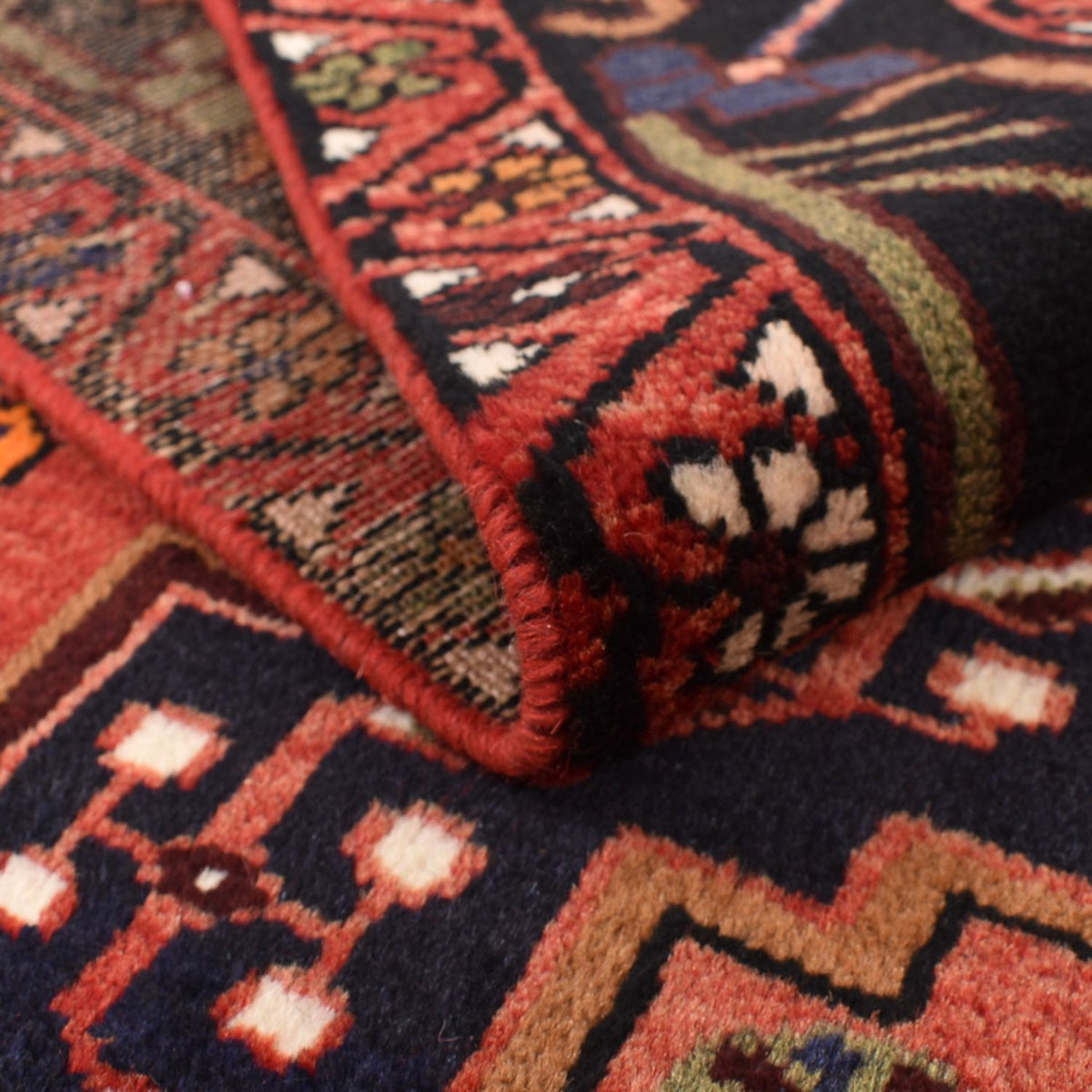 Alfombra persa - Nómada - 202 x 138 cm - rojo