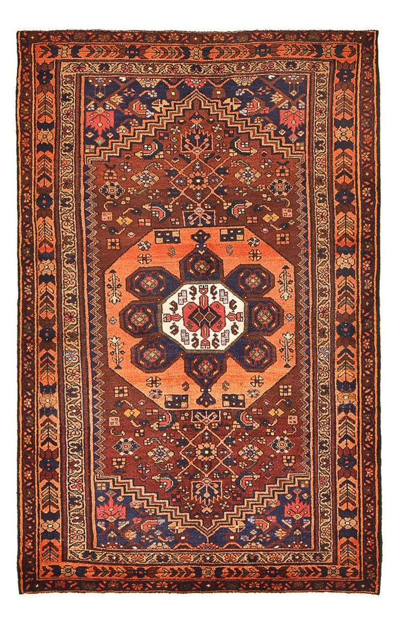 Alfombra persa - Bidjar - 210 x 130 cm - rojo oscuro