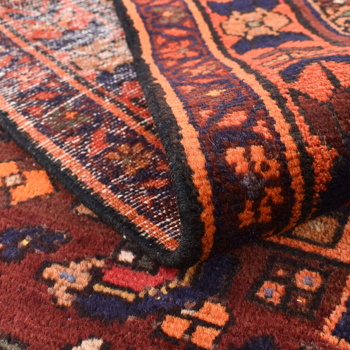 Alfombra persa - Bidjar - 210 x 130 cm - rojo oscuro