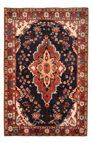 Alfombra persa - Nómada - 228 x 145 cm - azul oscuro