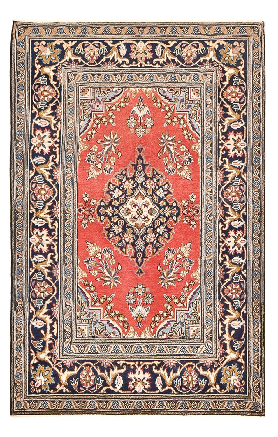 Alfombra persa - Real - 183 x 119 cm - rojo