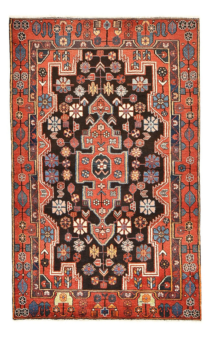 Alfombra persa - Nómada - 190 x 117 cm - azul oscuro