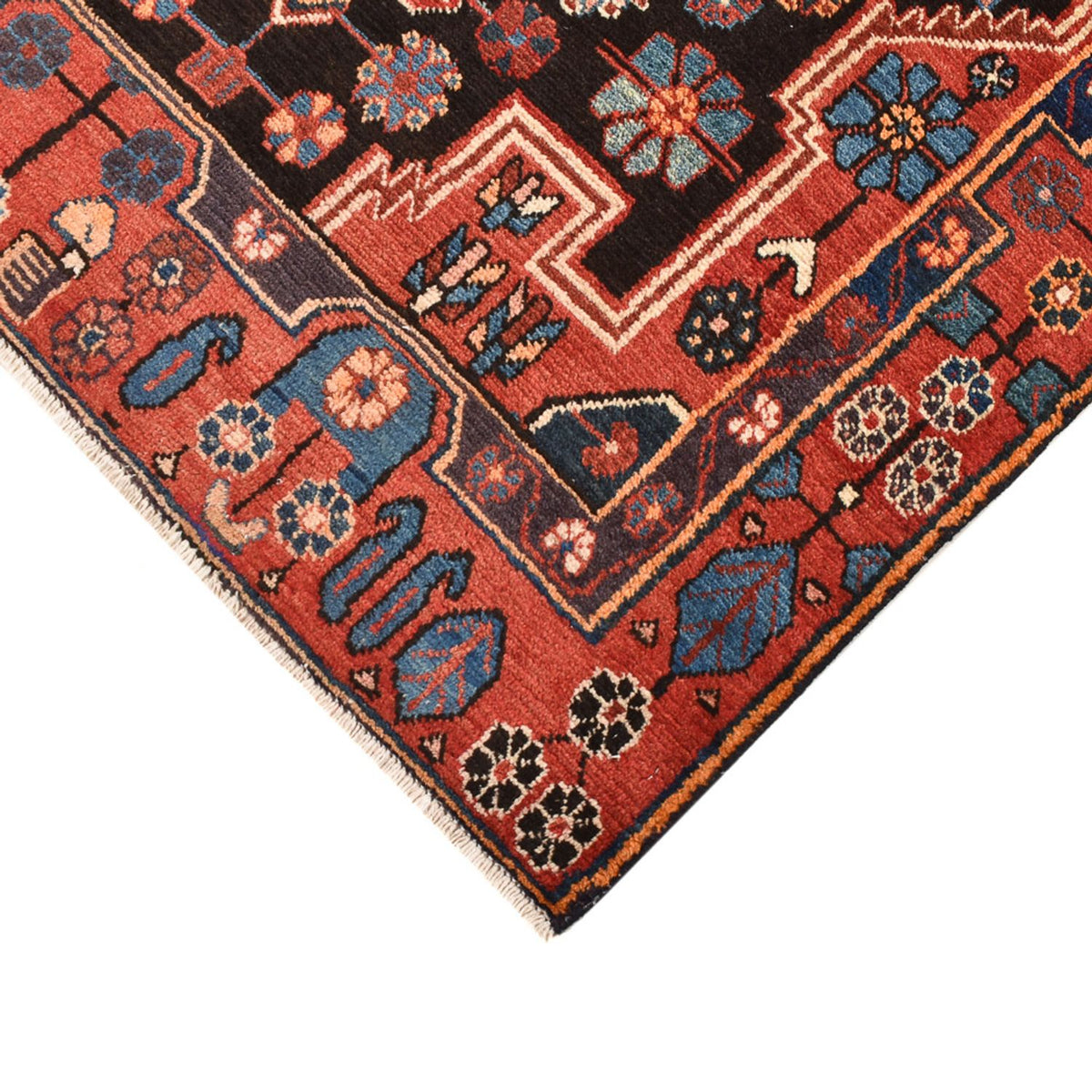 Alfombra persa - Nómada - 190 x 117 cm - azul oscuro