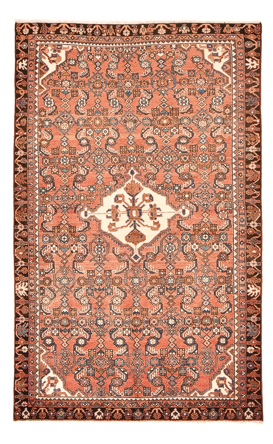 Alfombra persa - Nómada - 210 x 127 cm - rojo claro