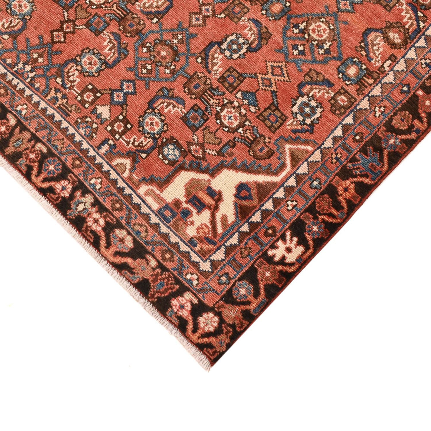 Alfombra persa - Nómada - 210 x 127 cm - rojo claro