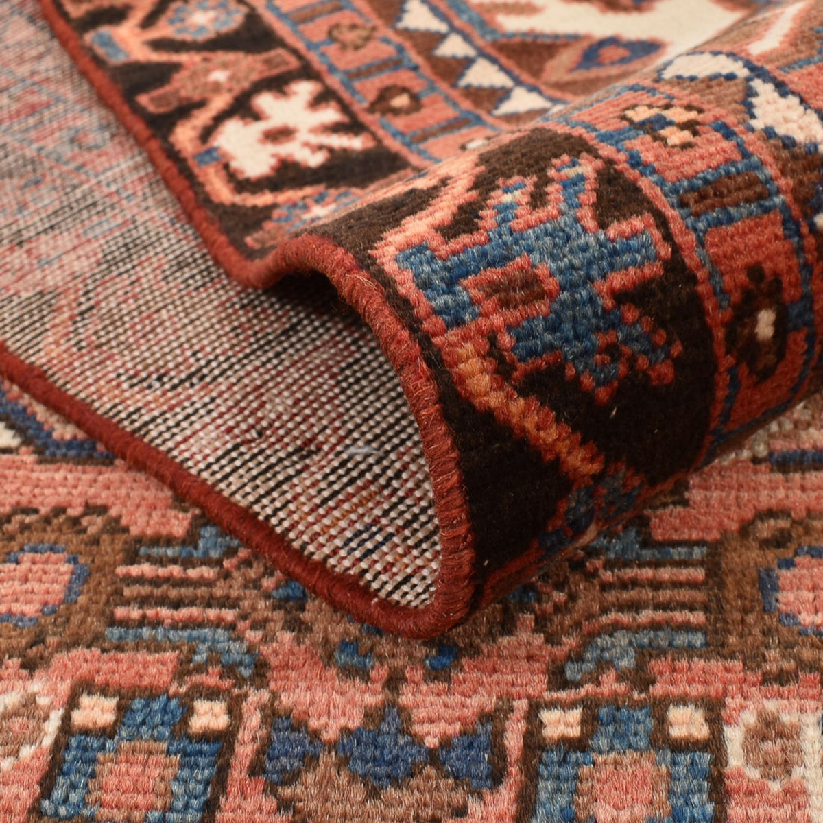 Alfombra persa - Nómada - 210 x 127 cm - rojo claro