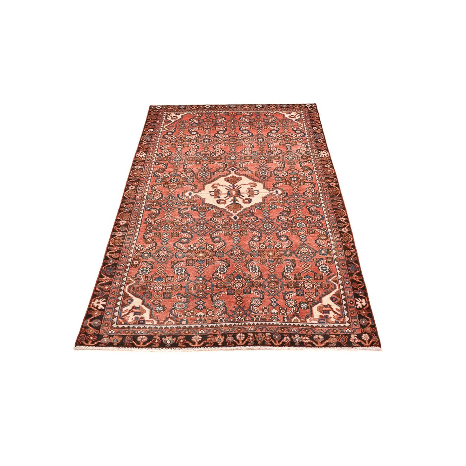 Alfombra persa - Nómada - 210 x 127 cm - rojo claro