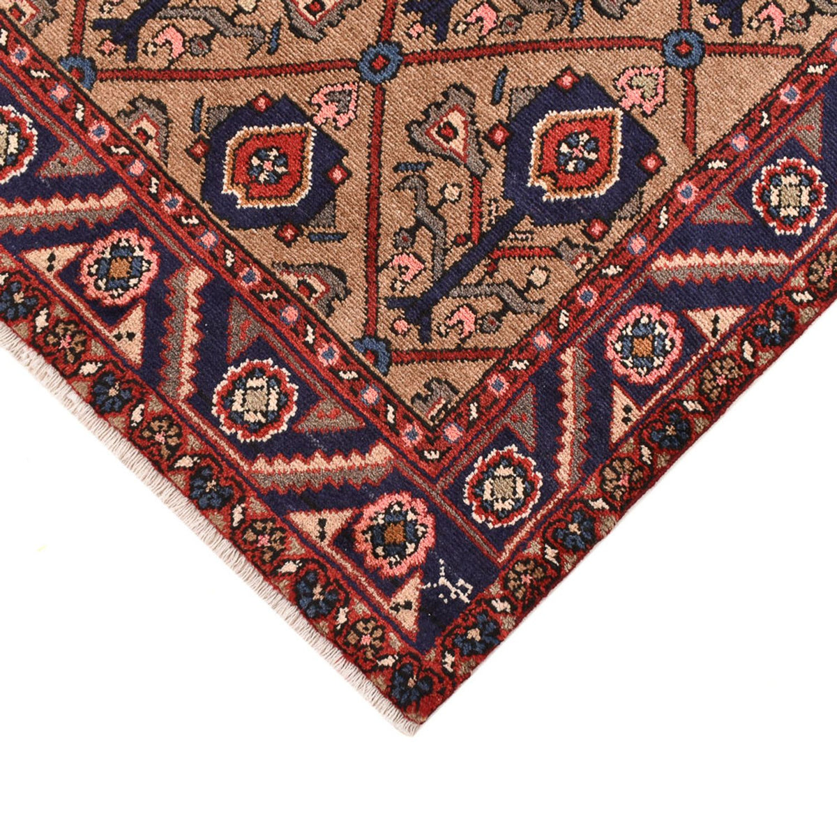 Alfombra de pasillo Alfombra persa - Nómada - 223 x 128 cm - beige oscuro