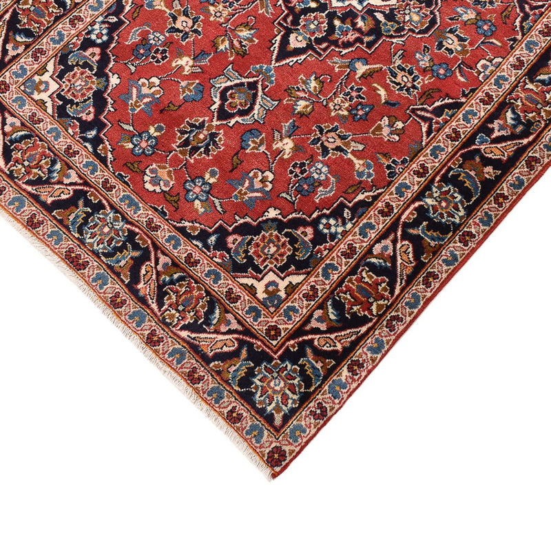 Alfombra de pasillo Alfombra persa - Keshan - 397 x 95 cm - rojo claro