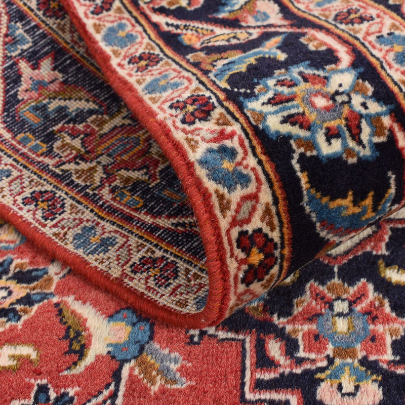 Alfombra de pasillo Alfombra persa - Keshan - 397 x 95 cm - rojo claro