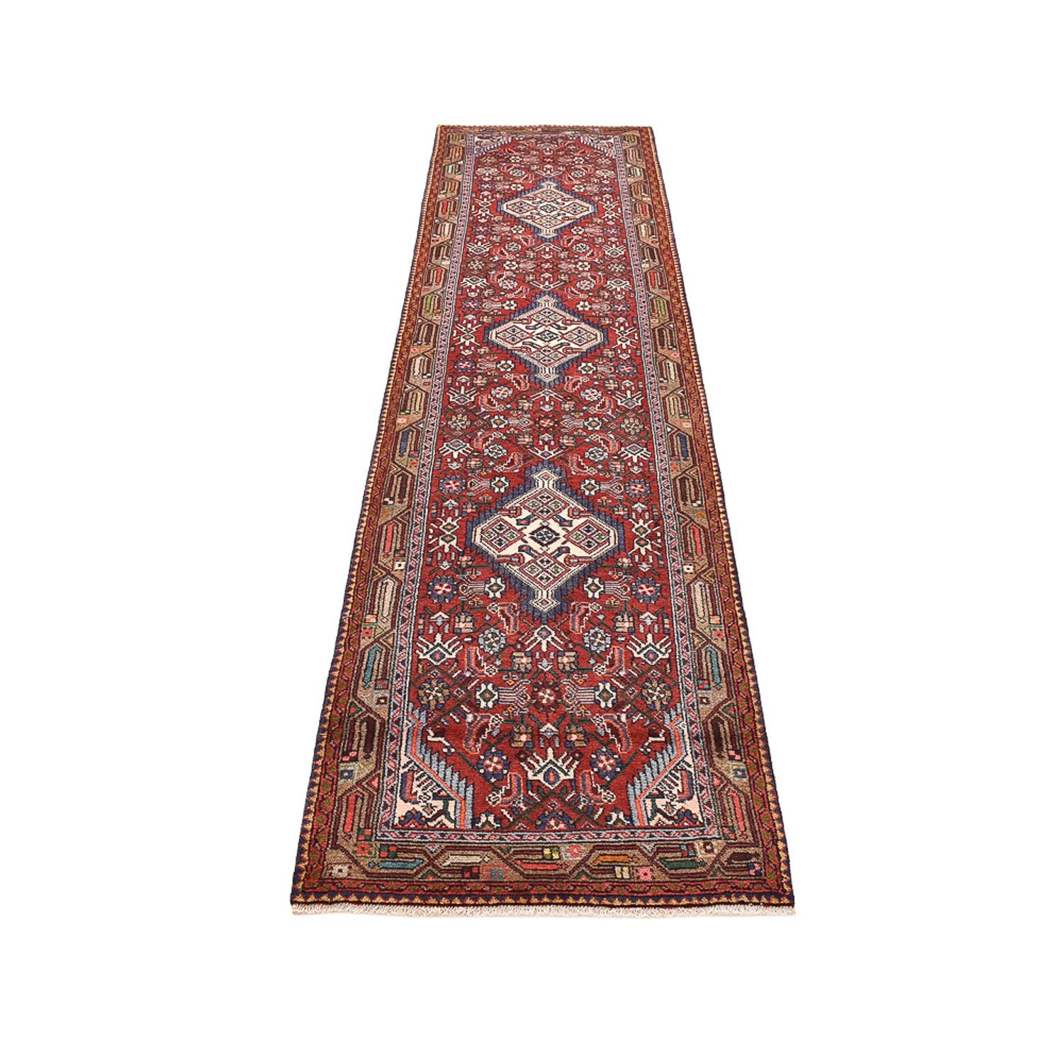 Alfombra de pasillo Alfombra persa - Nómada - 322 x 82 cm - rojo