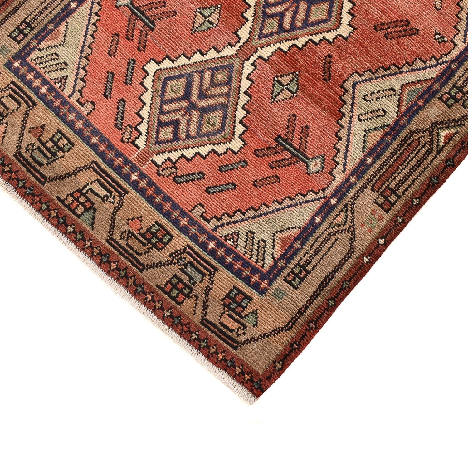 Alfombra de pasillo Alfombra persa - Nómada - 286 x 80 cm - rojo claro