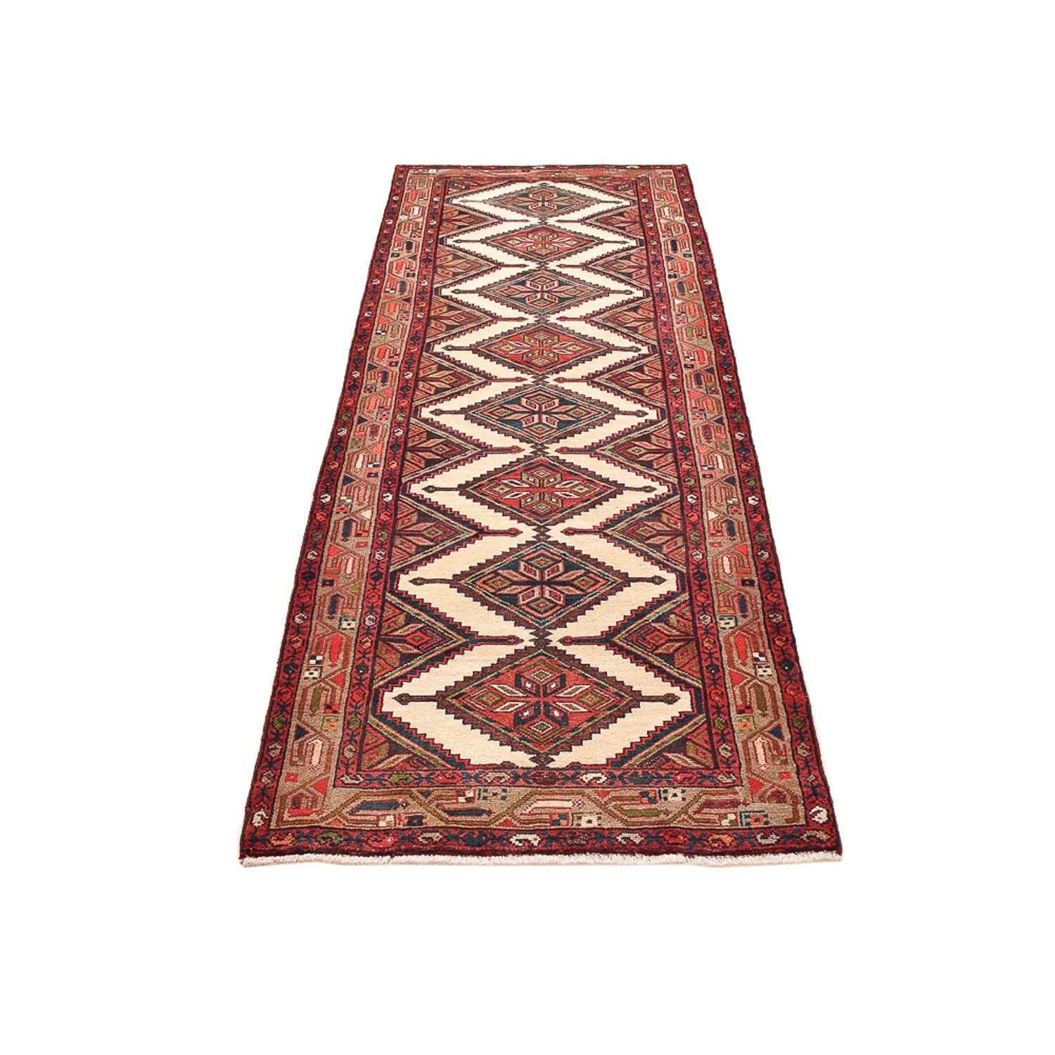 Alfombra de pasillo Alfombra persa - Nómada - 271 x 87 cm - rojo claro