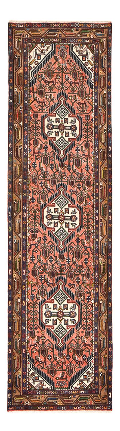 Alfombra de pasillo Alfombra persa - Nómada - 291 x 82 cm - rojo claro