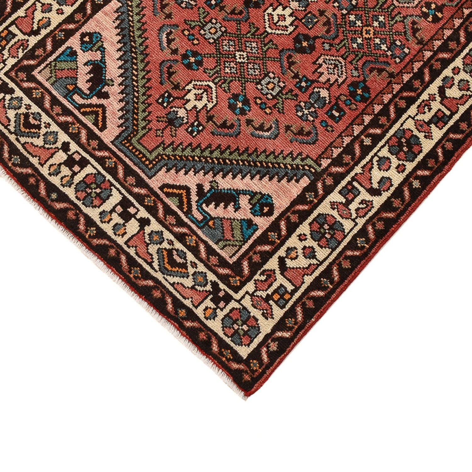 Alfombra de pasillo Alfombra persa - Nómada - 298 x 87 cm - rojo claro