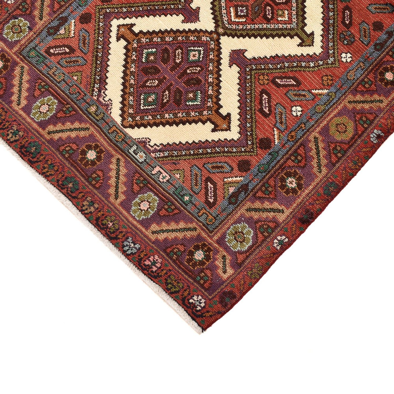 Alfombra de pasillo Alfombra persa - Nómada - 303 x 83 cm - rojo claro