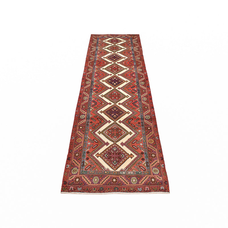 Alfombra de pasillo Alfombra persa - Nómada - 303 x 83 cm - rojo claro