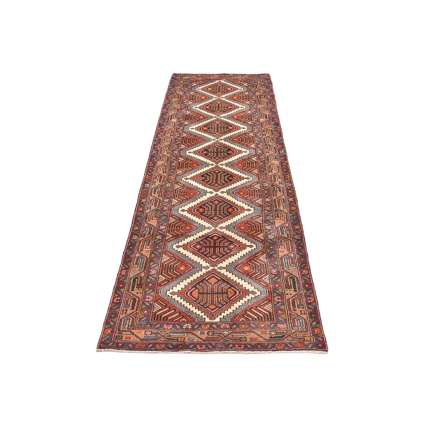 Alfombra de pasillo Alfombra persa - Nómada - 279 x 82 cm - óxido