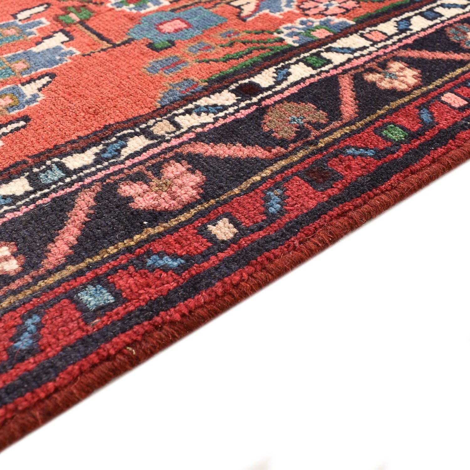 Alfombra de pasillo Alfombra persa - Nómada - 306 x 78 cm - rojo claro