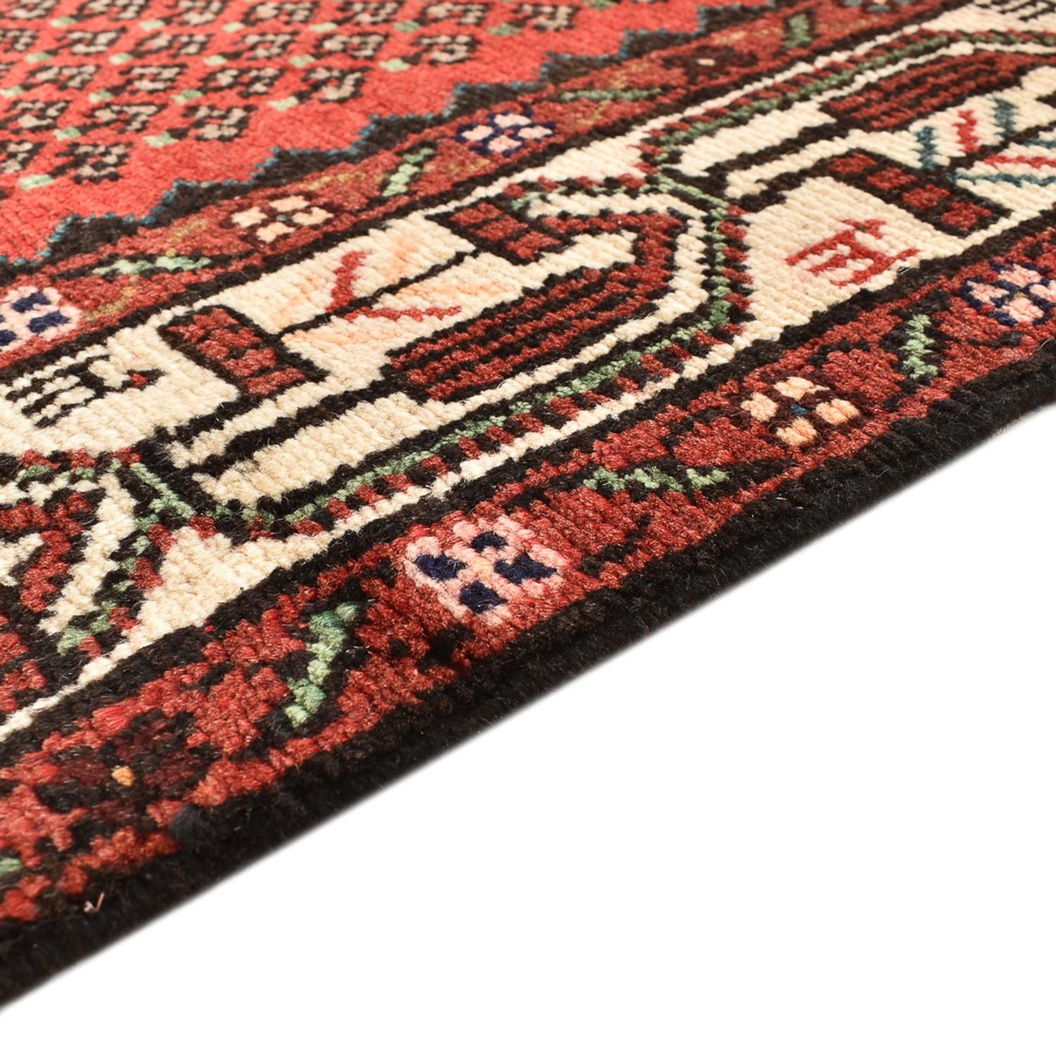 Alfombra de pasillo Alfombra persa - Nómada - 302 x 83 cm - rojo claro