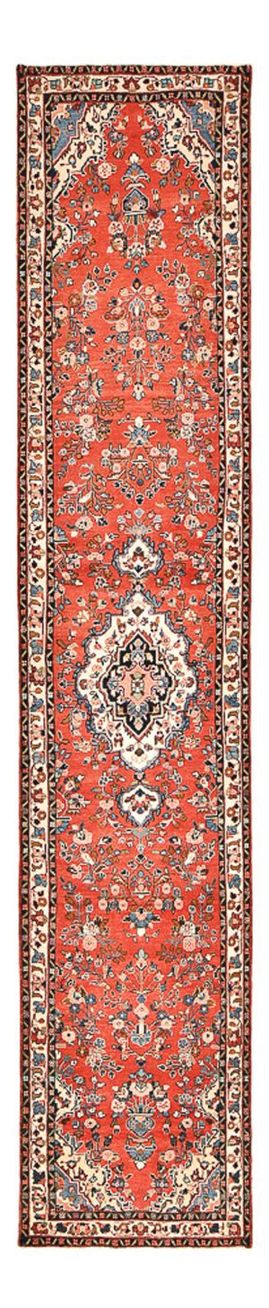 Alfombra de pasillo Alfombra persa - Nómada - 408 x 90 cm - rojo claro