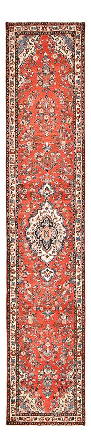 Alfombra de pasillo Alfombra persa - Nómada - 408 x 90 cm - rojo claro
