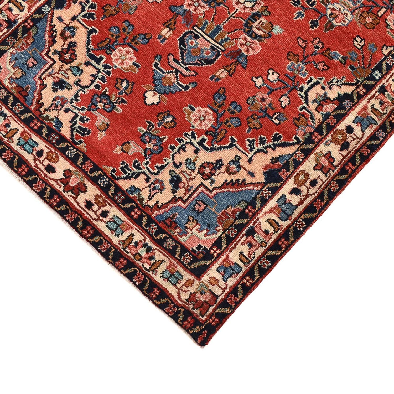 Alfombra de pasillo Alfombra persa - Nómada - 408 x 90 cm - rojo claro