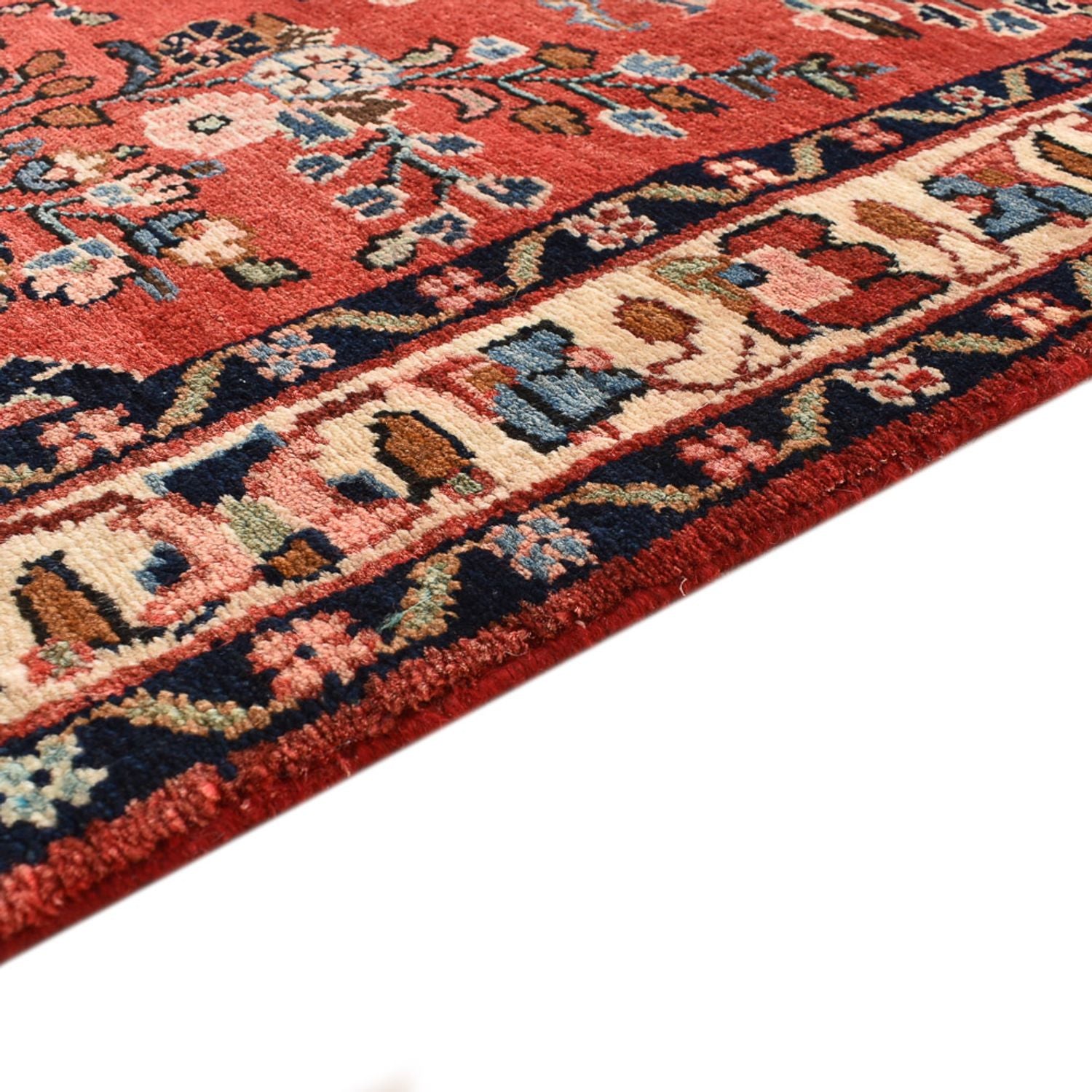 Alfombra de pasillo Alfombra persa - Nómada - 408 x 90 cm - rojo claro