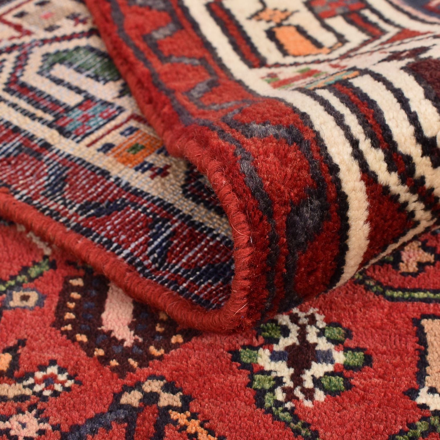 Alfombra de pasillo Alfombra persa - Nómada - 373 x 87 cm - rojo