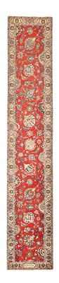 Alfombra de pasillo Alfombra persa - Tabriz - 398 x 72 cm - rojo